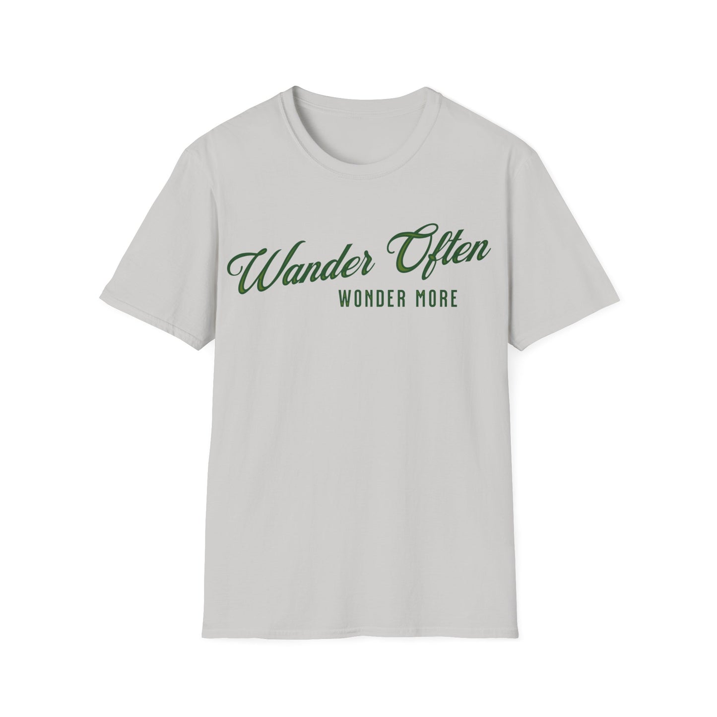 Wander Often, Wonder More Unisex Softstyle T-Shirt